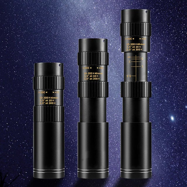 10-300X40 Monocular Telescope Long Range Mini with Zoom Magnification