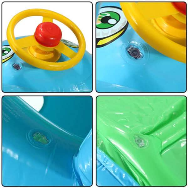 Summer Steering Wheel Sunshade Swim Ring Car Inflatable Baby Float Seat Boat