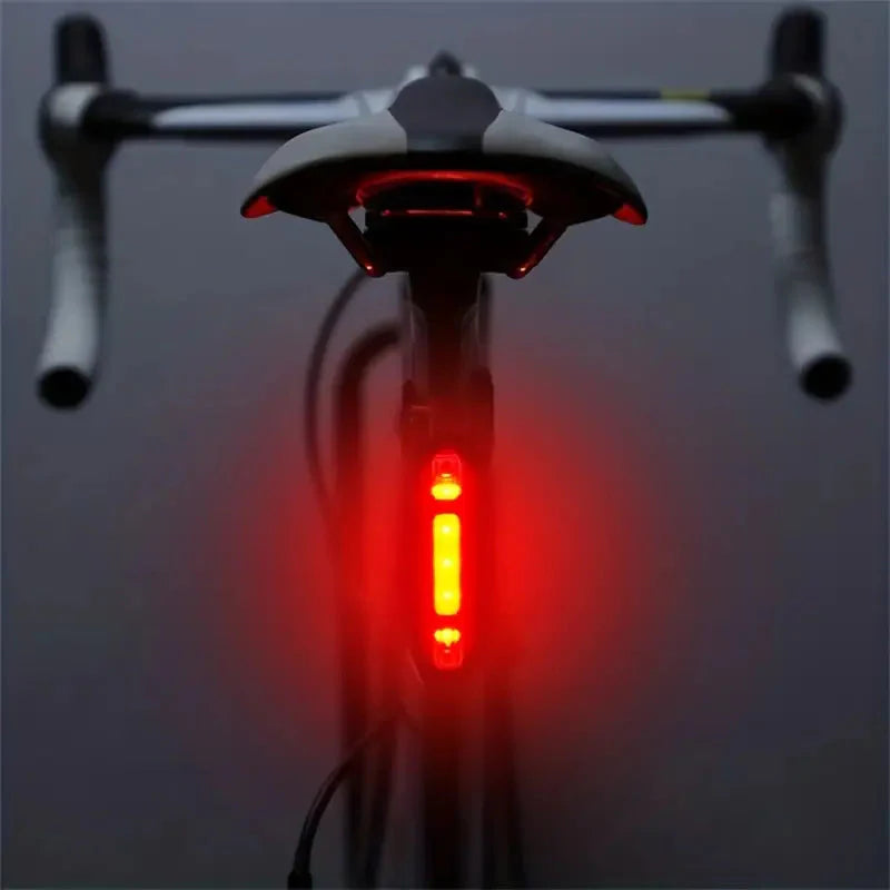 USB Rechargeable LED Bike Tail Light - 4 Flashing Modes For Safety And Visibility